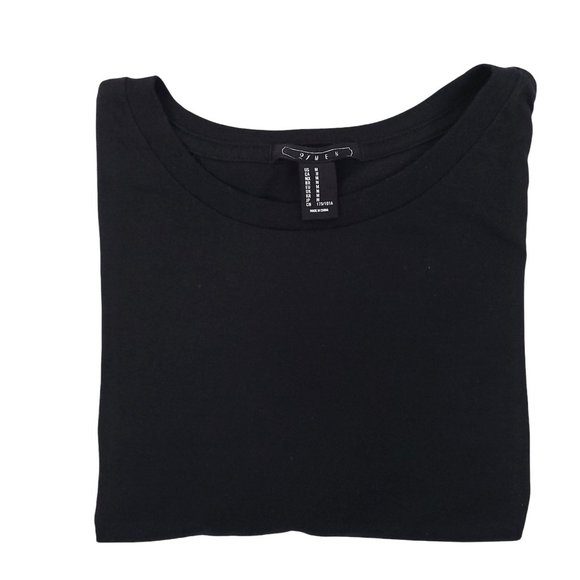 Forever 21 T Shirt Mens Size Medium Black Gray Stripe Crew Neck - Picture 5 of 7